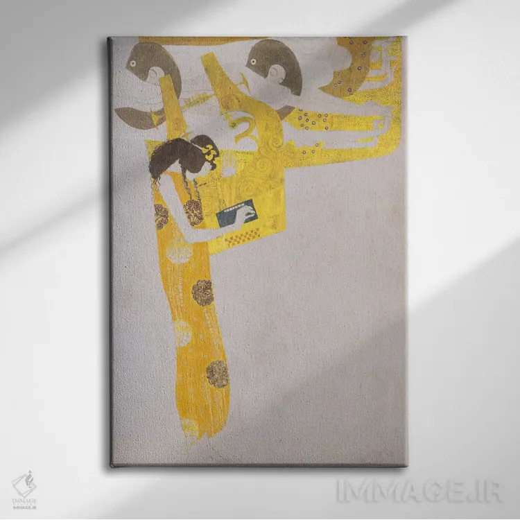 تابلو شعر، ۱۹۰۲ اثر گوستاو کلیمت - نمای روبهرو روی دیوار