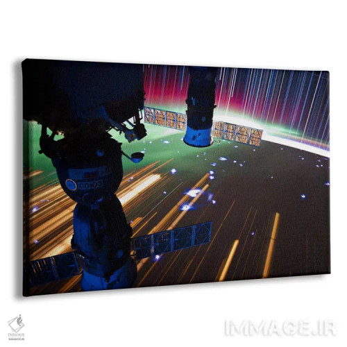 تابلو عکس نوردهی طولانی از ستارهها در فضا ۶ اثر هنرمند ناشناس - نمای پرسپکتیو محصول