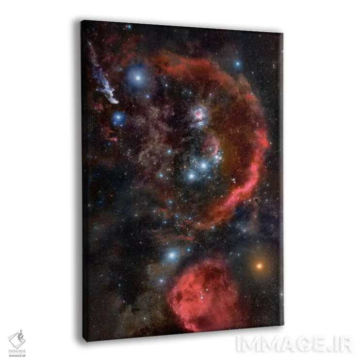 تابلو جبار شکارچی (تلسکوپ فضایی هابل) اثر ناسا (آژانس فضایی آمریکا) - نمای پرسپکتیو محصول