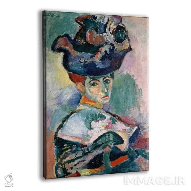 تابلو زن با کلاه (۱۹۰۵) اثر آنری ماتیس - نمای پرسپکتیو محصول