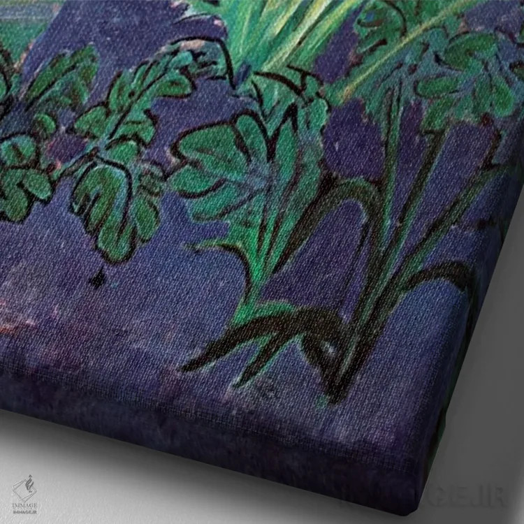 تابلو منظره مراکش (۱۹۱۳) اثر آنری ماتیس - نمای نزدیک بافت بوم