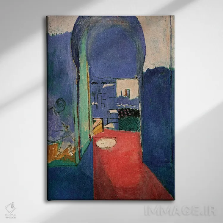تابلو ورودی قصبه (دژ)، ۱۹۱۲ اثر آنری ماتیس - نمای روبهرو روی دیوار