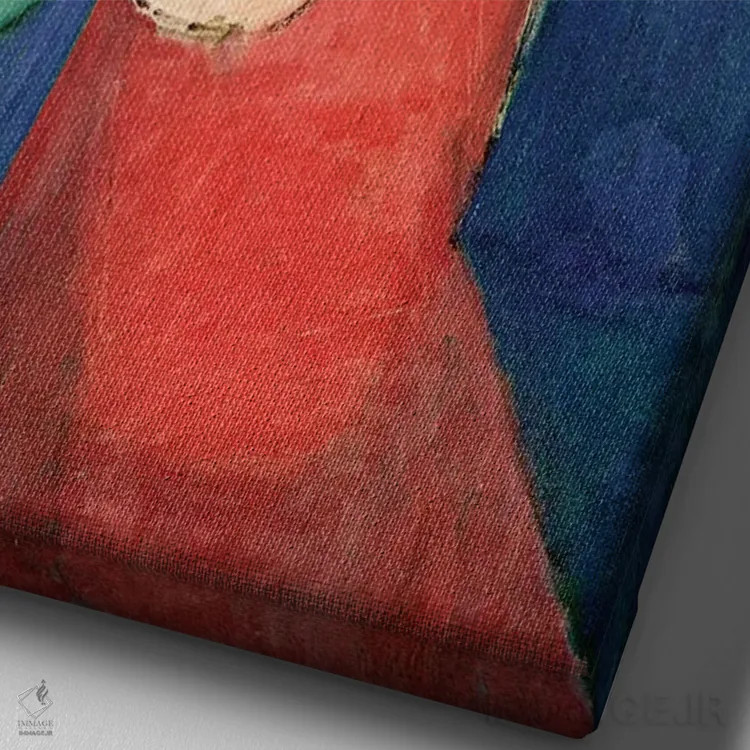 تابلو ورودی قصبه (دژ)، ۱۹۱۲ اثر آنری ماتیس - نمای نزدیک بافت بوم