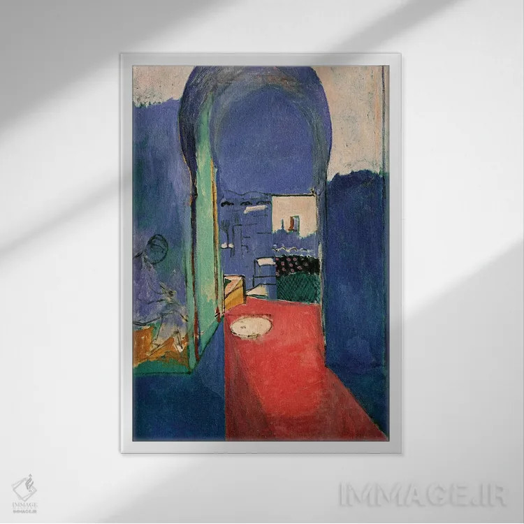تابلو ورودی قصبه (دژ)، ۱۹۱۲ اثر آنری ماتیس - نمای قابدار سفید