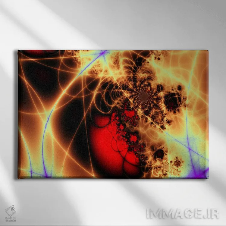 تابلو ضربان قلب اثر هنرمند ناشناس - نمای روبهرو روی دیوار