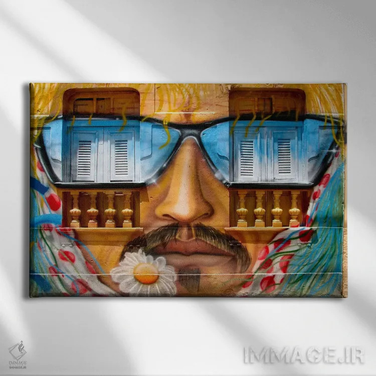 تابلو سایهدار اثر هنرمند ناشناس - نمای روبهرو روی دیوار