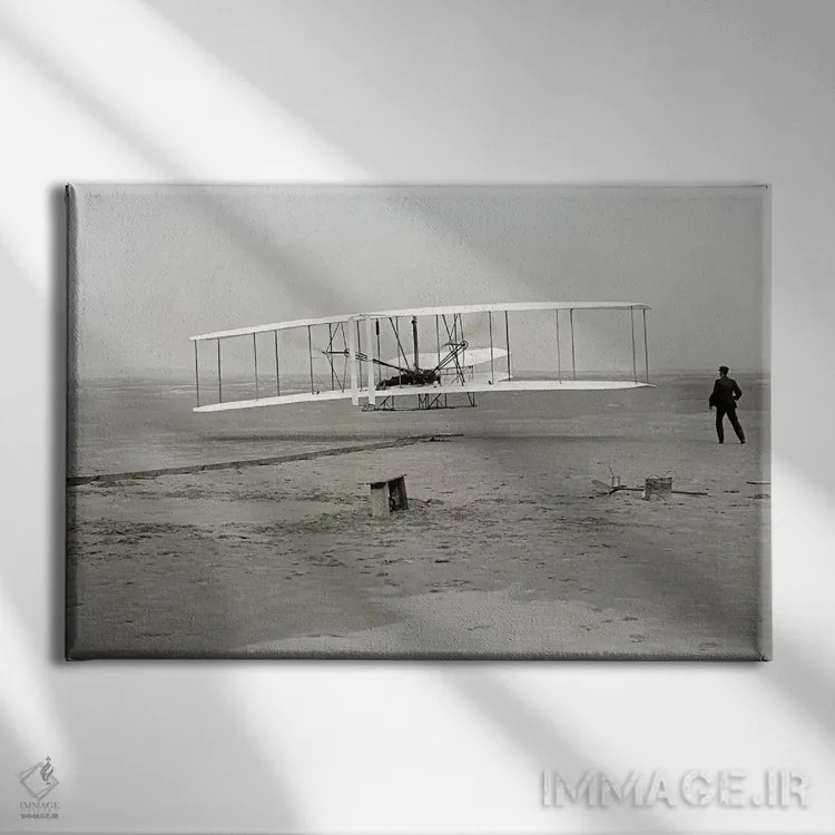 تابلو برادران رایت اثر کیتی هاوک - نمای روبهرو روی دیوار