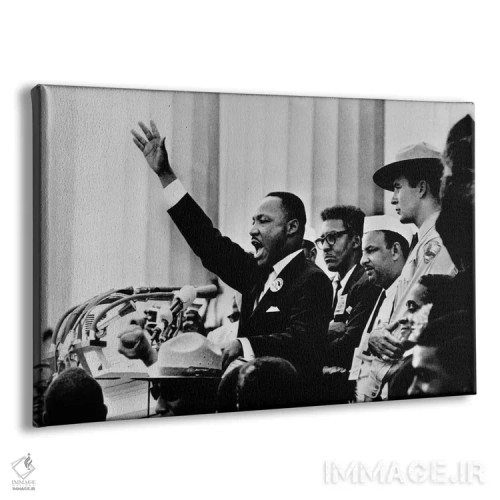 تابلو سخنرانی "رویا دارم" مارتین لوتر کینگ اثر هنرمند ناشناس - نمای پرسپکتیو محصول