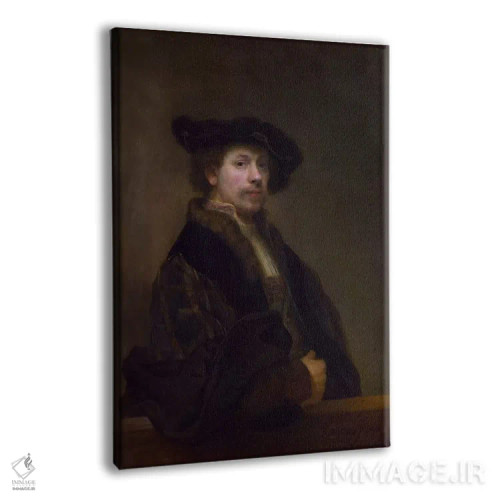 تابلو خودنگاره در سیوچهارسالگی، ۱۶۴۰ اثر رمبرانت فان رَین (نقاش بزرگ هلندی) - نمای پرسپکتیو محصول