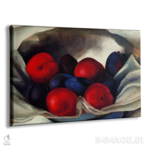 تابلو آلوها اثر جورجیا اوکیف (نقاش آمریکایی مکتب مدرنیسم) - نمای پرسپکتیو محصول