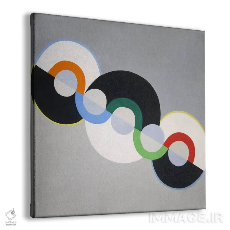 تابلو ریتم بی پایان اثر رابرت دولونه (نقاش فرانسوی) - نمای پرسپکتیو محصول