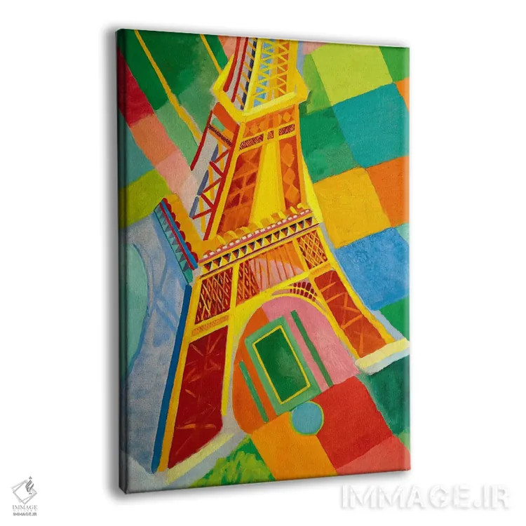 تابلو برج ایفل اثر رابرت دولونه (نقاش فرانسوی) - نمای پرسپکتیو محصول
