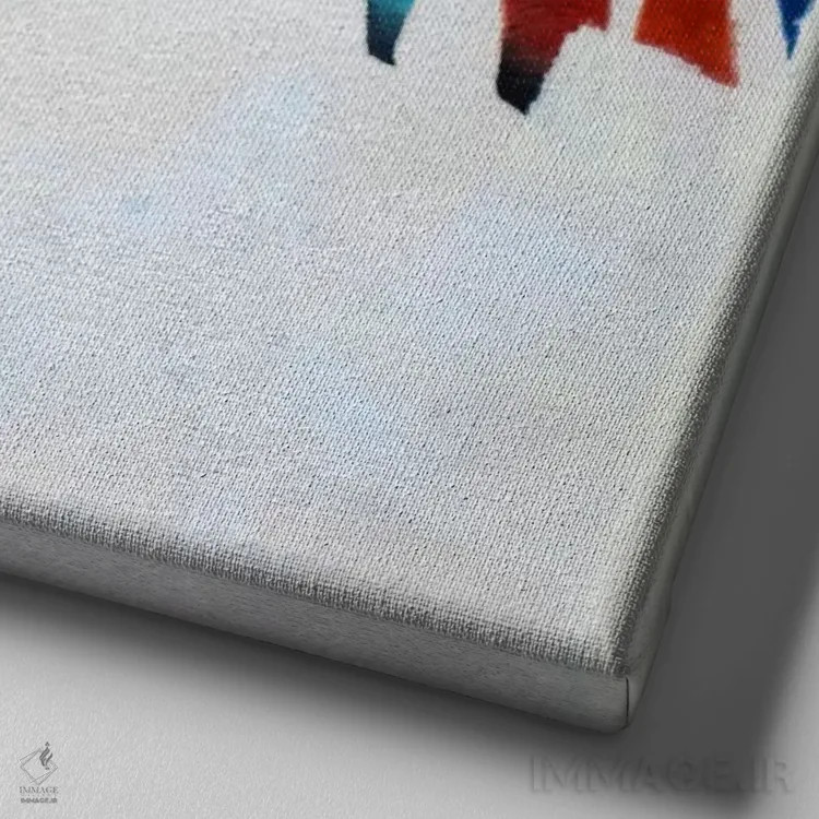 تابلو گرافیتی گورخر اثر هنرمند ناشناس - نمای نزدیک بافت بوم