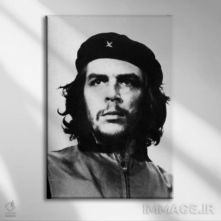 تابلو چه گوارا (شخصیت تاریخی) اثر آلبرتو دیاز گوتیرز - نمای روبهرو روی دیوار