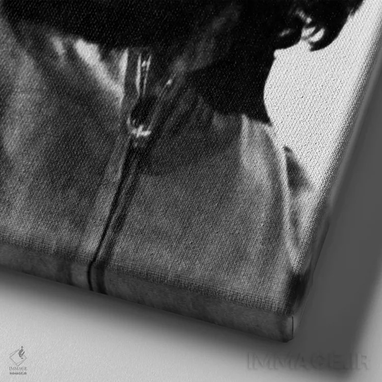 تابلو چه گوارا (شخصیت تاریخی) اثر آلبرتو دیاز گوتیرز - نمای نزدیک بافت بوم