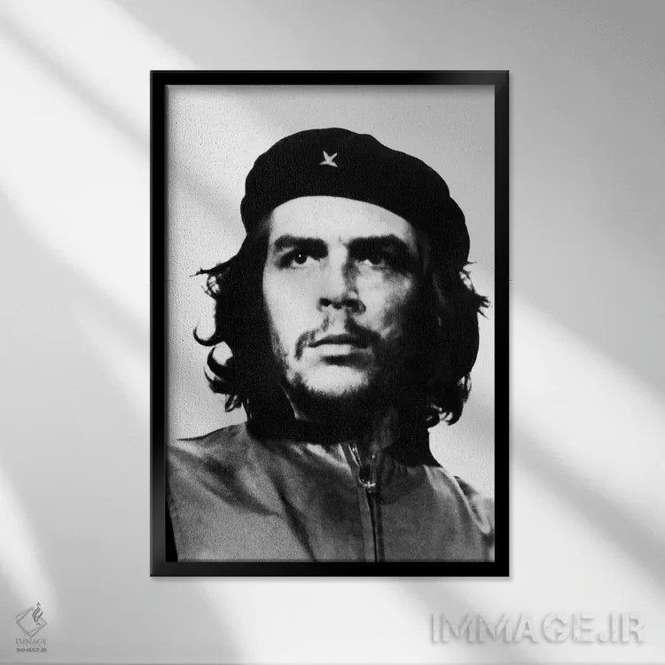 تابلو چه گوارا (شخصیت تاریخی) اثر آلبرتو دیاز گوتیرز - نمای قابدار مشکی