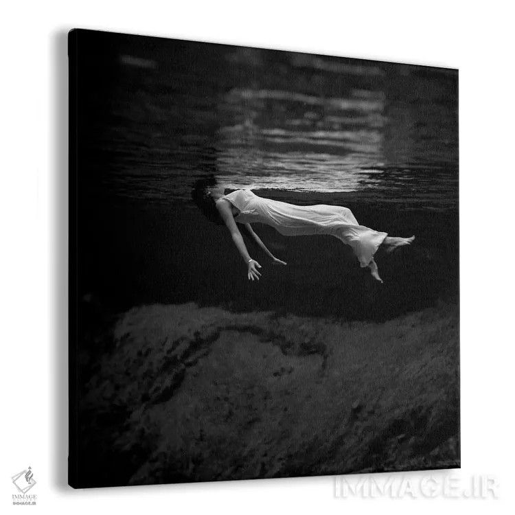 تابلو زن در آب اثر تونی فریسل (عکاس زن آمریکایی) - نمای پرسپکتیو محصول