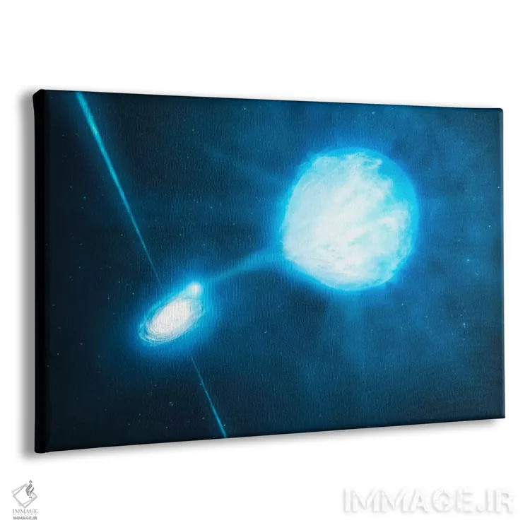تابلو سیاهچاله با جرم ستارهای (NGC 300 X-1) اثر رصدخانه جنوبی اروپا (ESO) (سازمان نجومی) - نمای پرسپکتیو محصول
