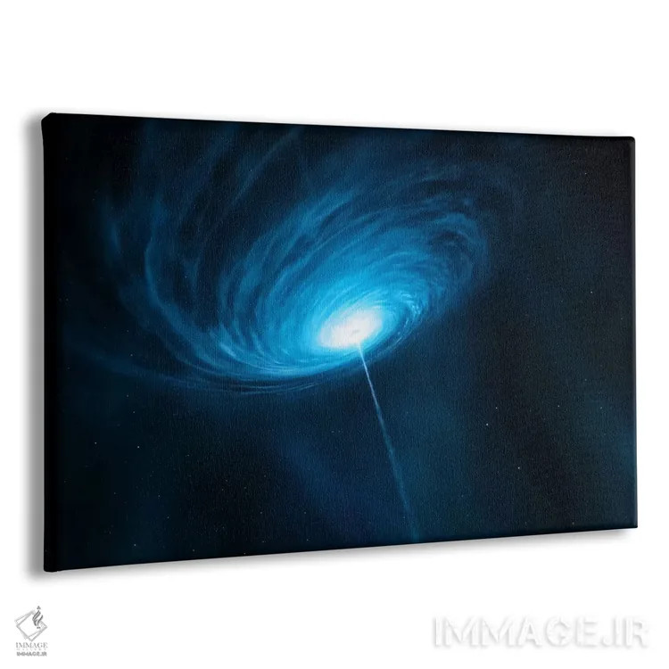 تابلو اختروش کهکشان دوردست ۳C 279 اثر رصدخانه جنوبی اروپا (ESO) (سازمان نجومی) - نمای پرسپکتیو محصول