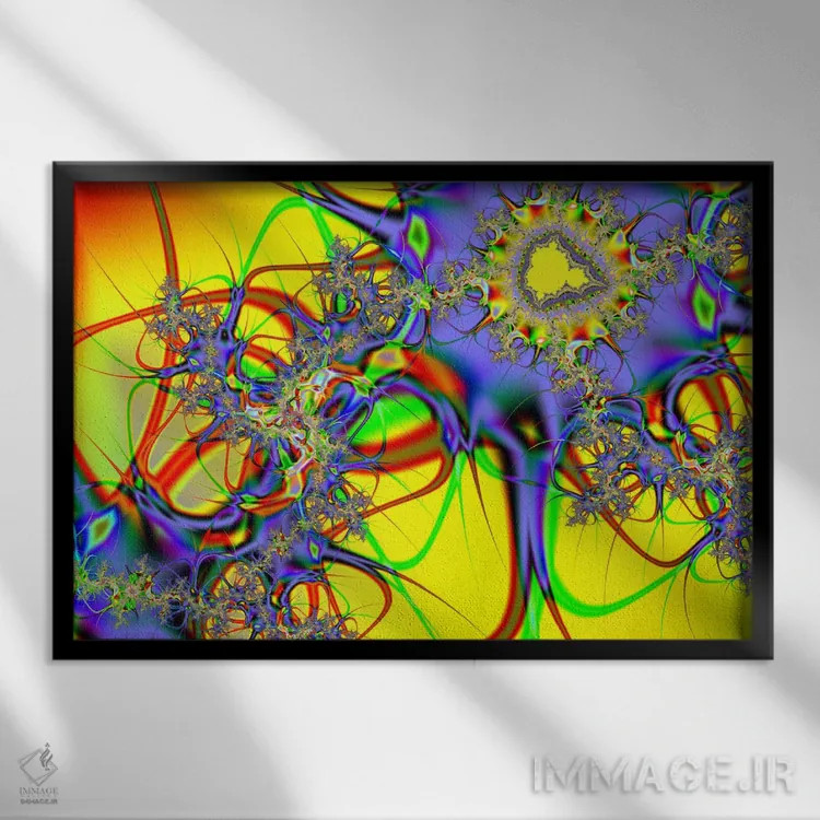 تابلو آفتابگردان اثر هنرمند ناشناس - نمای قابدار مشکی