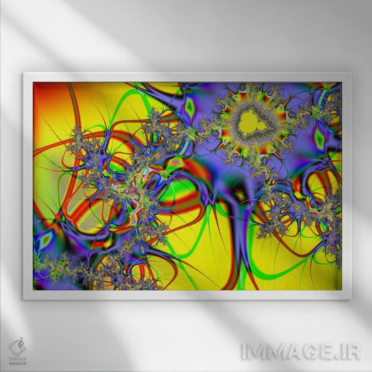 تابلو آفتابگردان اثر هنرمند ناشناس - نمای قابدار سفید