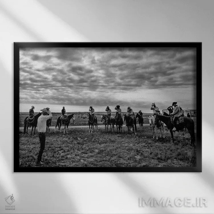 تابلو دعای صبحگاهی اثر دن بالارد - نمای قابدار مشکی