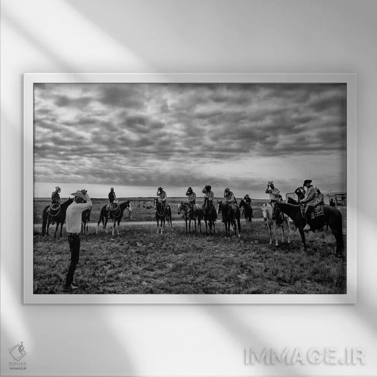 تابلو دعای صبحگاهی اثر دن بالارد - نمای قابدار سفید