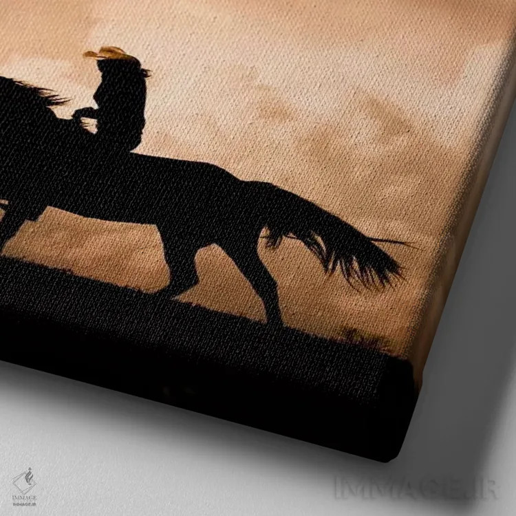 تابلو در دل طوفان راندن شماره ۲ اثر دن بالارد - نمای نزدیک بافت بوم