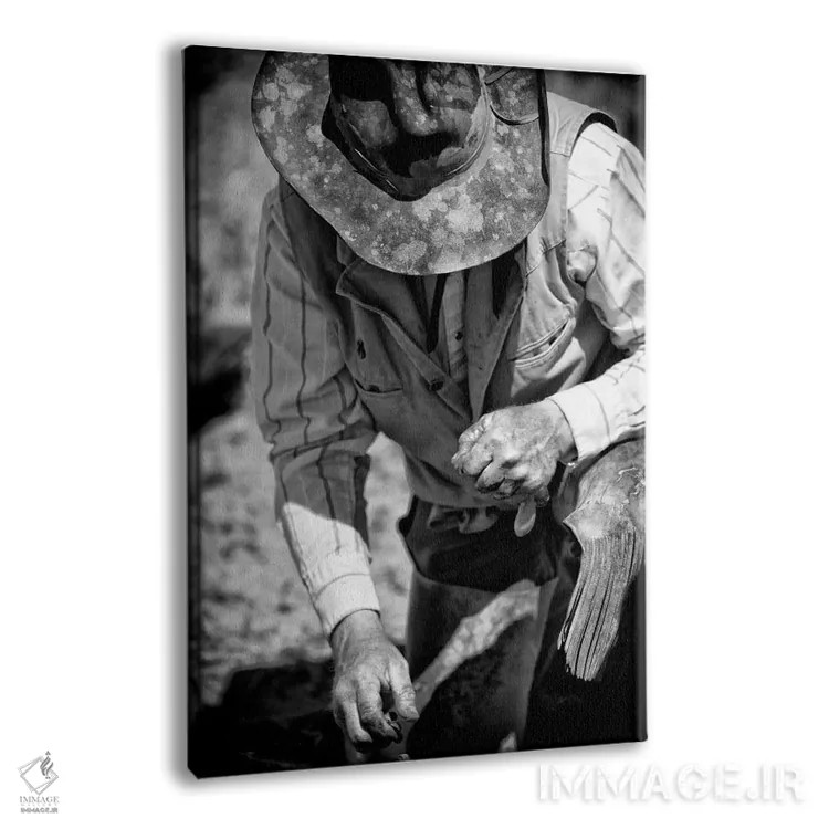 تابلو کابوی و کلاهش اثر دن بالارد - نمای پرسپکتیو محصول