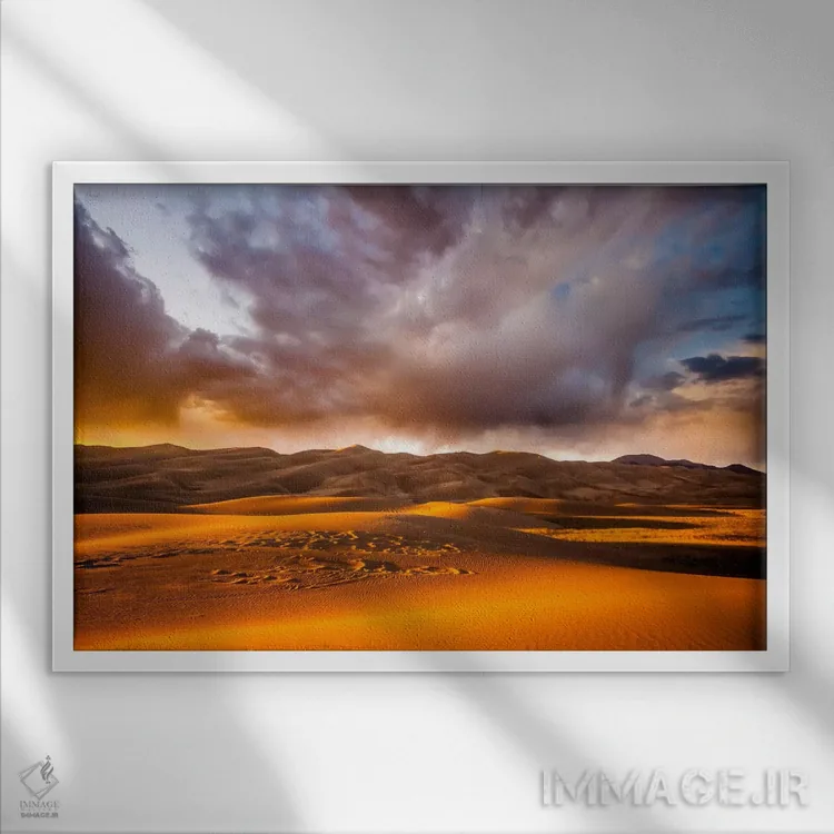 تابلو حرکت در حال گسترش اثر دن بالارد - نمای قابدار سفید