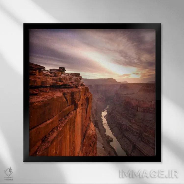 تابلو گرند کانیون شماره ۲ اثر دن بالارد - نمای قابدار مشکی
