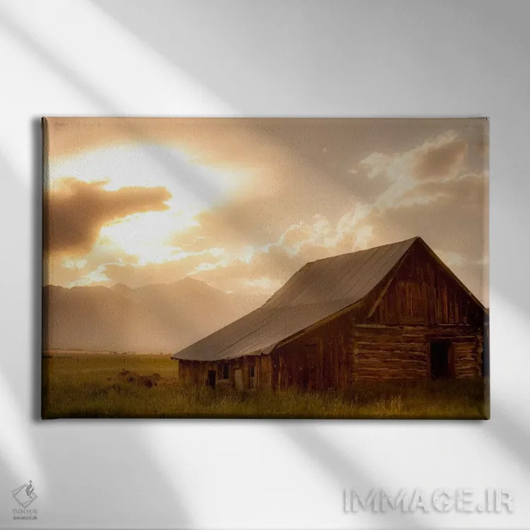 تابلو خانه کوهستانی اثر دن بالارد - نمای روبهرو روی دیوار