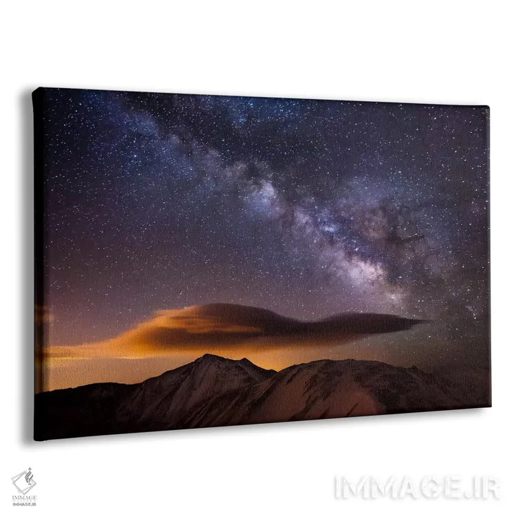 تابلو راه شیری بر فراز رشتهکوه راکی اثر دن بالارد - نمای پرسپکتیو محصول