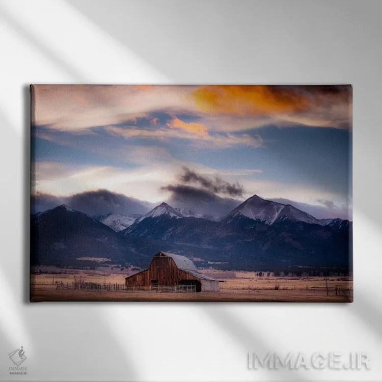 تابلو سنگریز (نام محل یا قله در آمریکا) اثر دن بالارد - نمای روبهرو روی دیوار