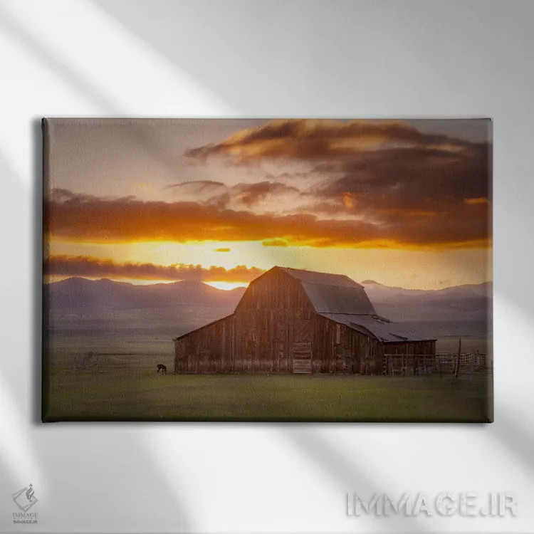 تابلو انبار در کوهستان مرطوب ۲ اثر دن بالارد - نمای روبهرو روی دیوار