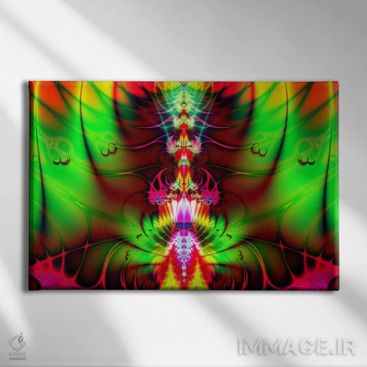 تابلو ستون فقرات سیال اثر هنرمند ناشناس - نمای روبهرو روی دیوار