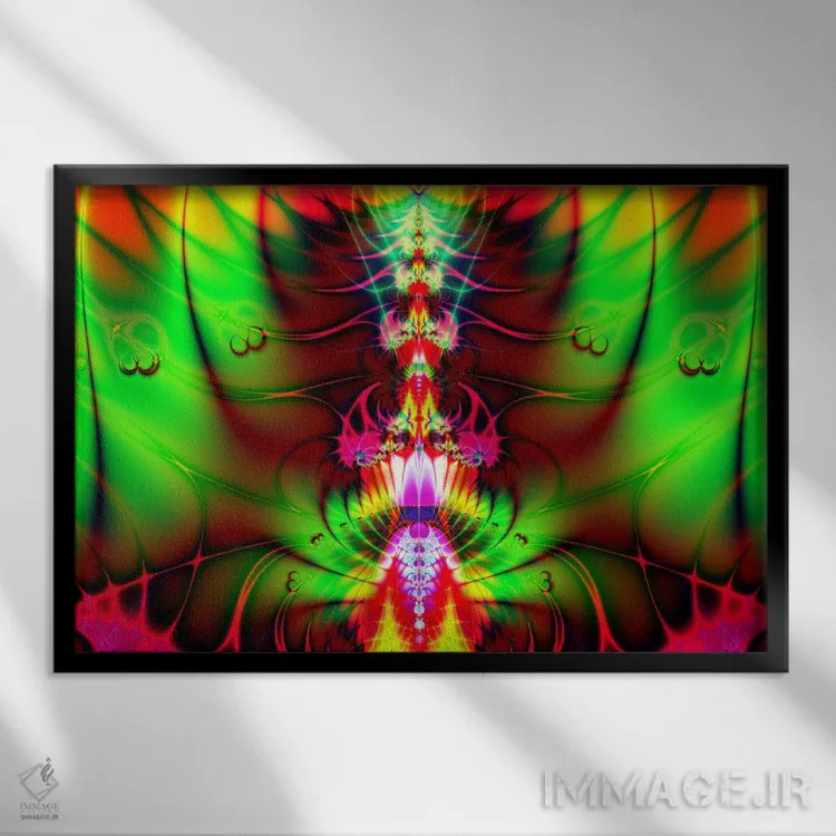 تابلو ستون فقرات سیال اثر هنرمند ناشناس - نمای قابدار مشکی