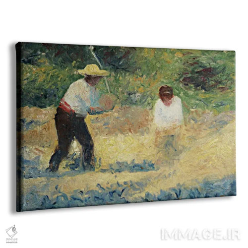 تابلو تل سنگ (لو تاس دو پییر) اثر ژرژ سورا (نقاش نئوامپرسیونیست فرانسوی) - نمای پرسپکتیو محصول