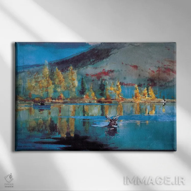 تابلو روزی در اکتبر ۱۸۸۹ اثر وینسلو هومر - نمای روبهرو روی دیوار