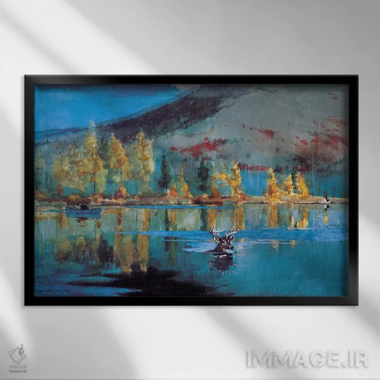 تابلو روزی در اکتبر ۱۸۸۹ اثر وینسلو هومر - نمای قابدار مشکی