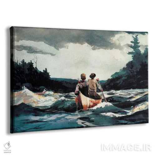 تابلو قایقرانی در جریان تند، ۱۸۹۷ اثر وینسلو هومر - نمای پرسپکتیو محصول