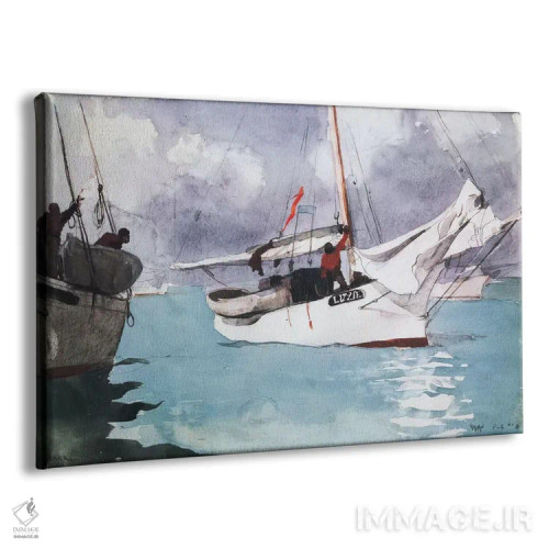 تابلو قایقهای ماهیگیری، کی وست، ۱۹۰۳ اثر وینسلو هومر - نمای پرسپکتیو محصول