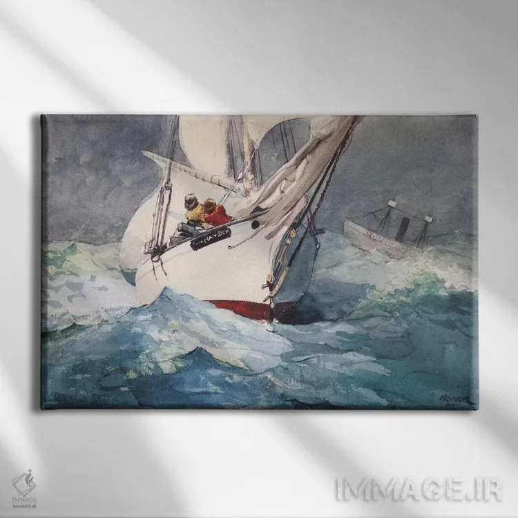 تابلو ساحل الماس، ۱۹۰۵ اثر وینسلو هومر - نمای روبهرو روی دیوار