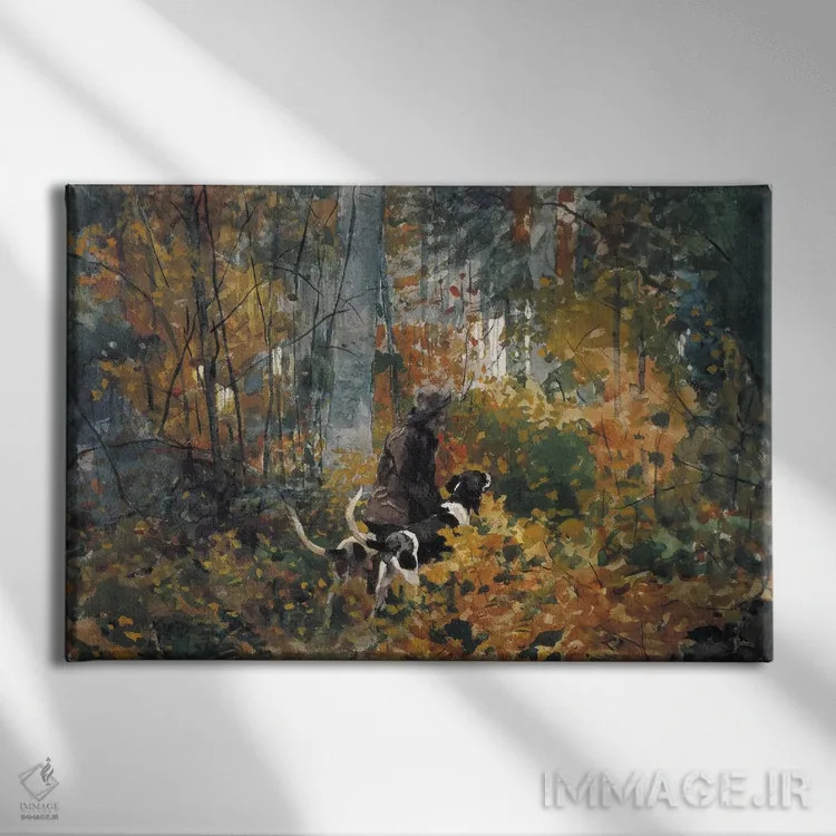 تابلو در مسیر، ۱۸۹۲ اثر وینسلو هومر - نمای روبهرو روی دیوار