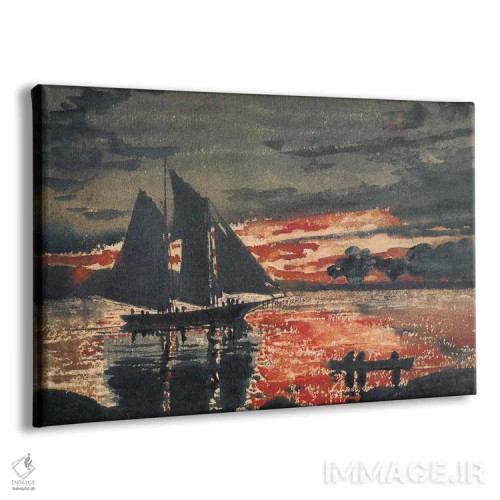 تابلو آتشسوزیهای هنگام غروب، ۱۸۸۰ اثر وینسلو هومر - نمای پرسپکتیو محصول