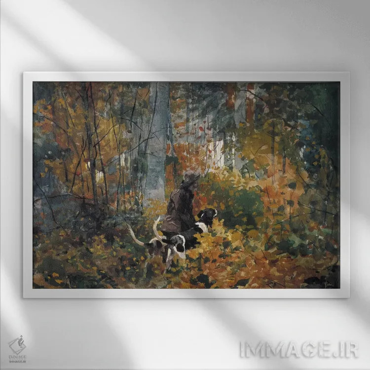 تابلو در مسیر، ۱۸۹۲ اثر وینسلو هومر - نمای قابدار سفید