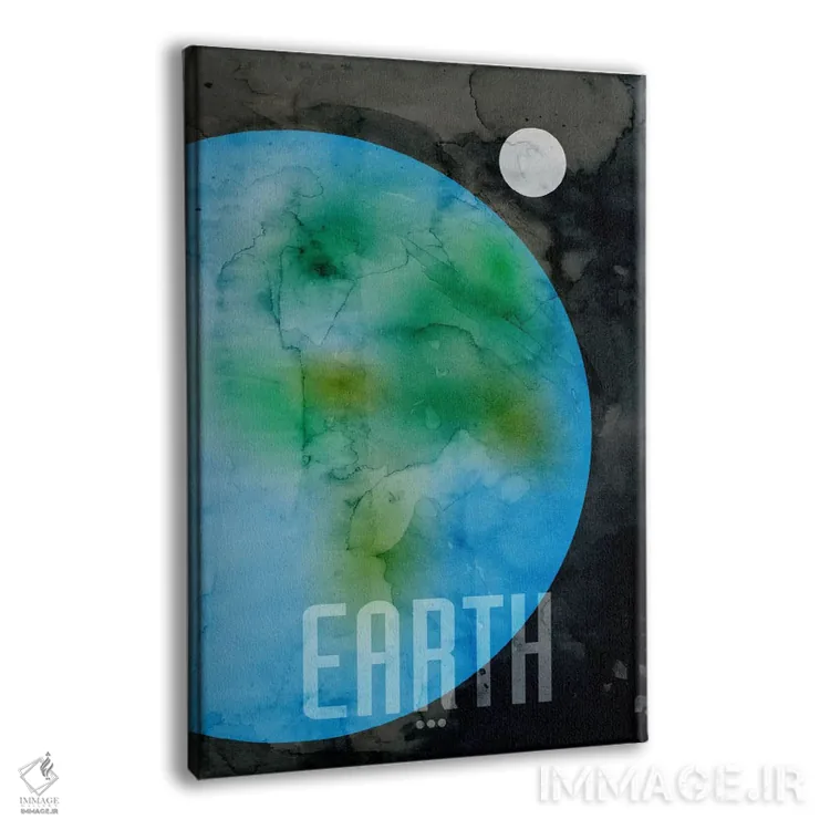 تابلو سیاره زمین اثر مایکل تامپست - نمای پرسپکتیو محصول