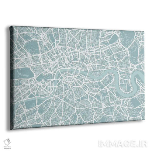 تابلو نقشه لندن اثر مایکل تامپست - نمای پرسپکتیو محصول