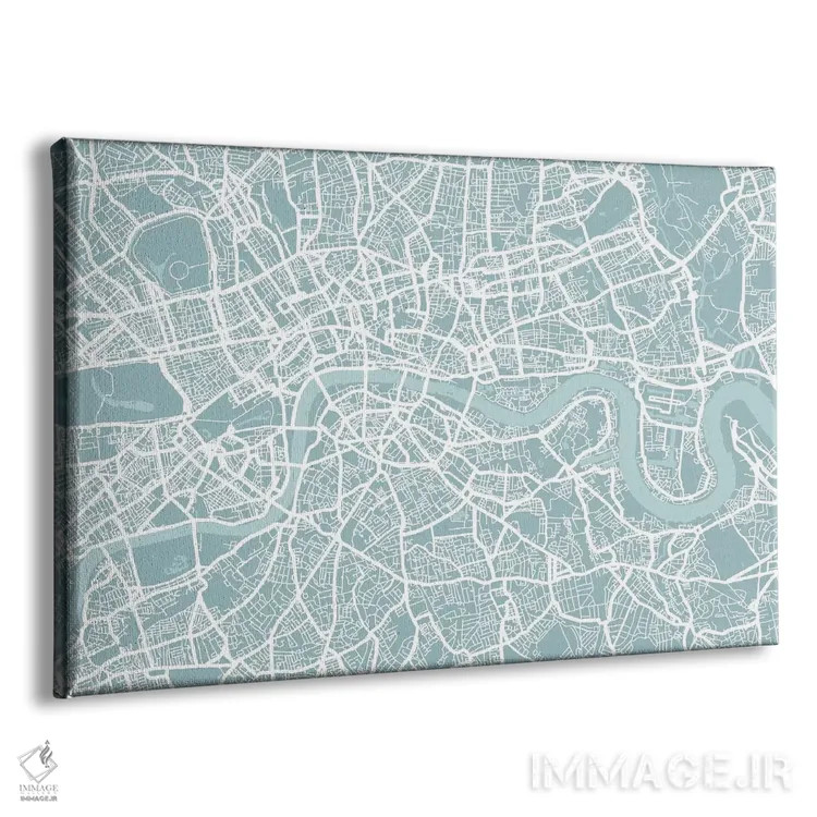 تابلو نقشه لندن اثر مایکل تامپست - نمای پرسپکتیو محصول