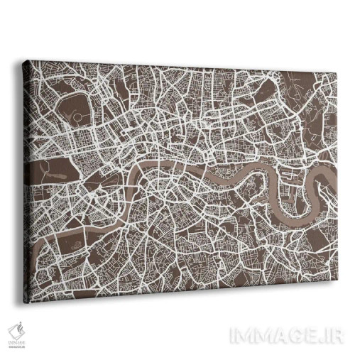 تابلو نقشه لندن ۷ اثر مایکل تامپست - نمای پرسپکتیو محصول